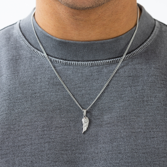 "FEATHER" PENDANT (SILVER)